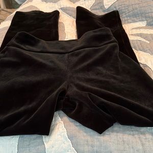 Express high rise boot cut velvet pull on pants small